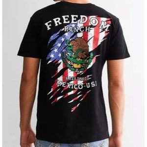 FREEDOM RANCH VIVA THE FLAGS S/S TEE SZ M